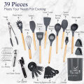 Food Grade Silicone Kitchen Cooking Utensils 39 pcs